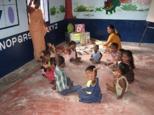 Children in the AMAIDI Child Care Center